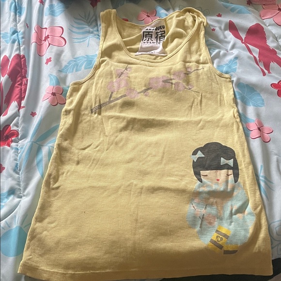 Harajuku Lovers Tops - Harajuku Lovers Yellow Tank Top